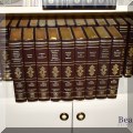 B01. Set of 26 Grolier Harvard Classics Collector's Edition 1980 leather bound books - $275 